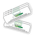 thumbnail image 1 of Lot de 5 Cartes de Détection UV Portables pour Usage Professionnel E7S7, 1 of 6