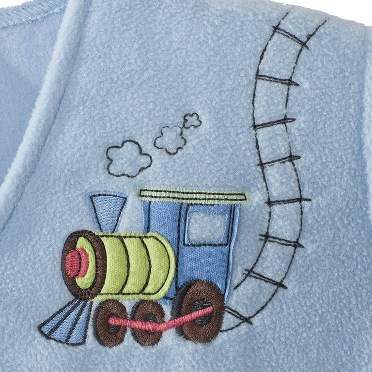 HALO Early Walker SleepSack Wearable Blanket Microfleece Blue Train Extra Large Walmart