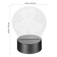 thumbnail image 2 of HAMPPLIES valentine's day pattern projection lamp 3D Shapes Lamp Colors Changing for Friends 1Pack, 2 of 8