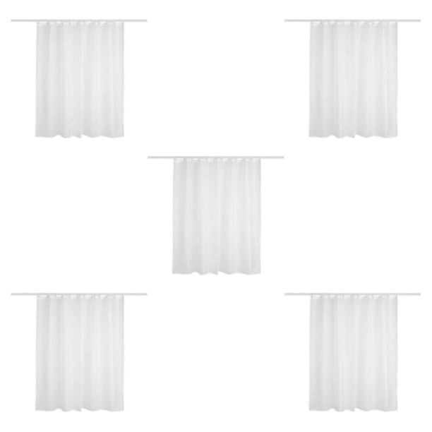 Cortina de baño Naiovety blanca impermeable y antiincrustante 150 x 180 cm