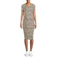 thumbnail image 3 of Time and Tru Maternity Side Ruched Dress, 3 of 6
