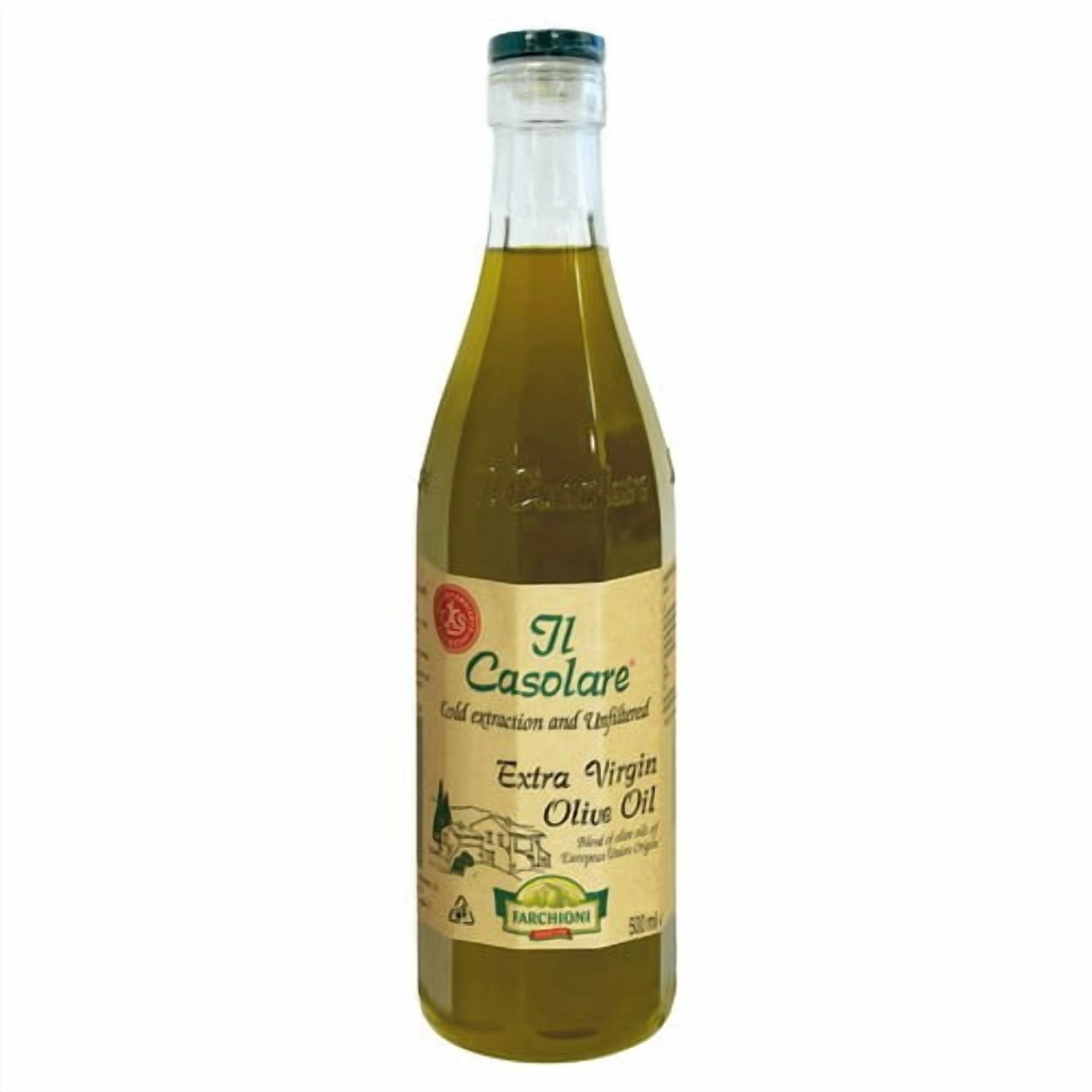Il Casolare Unfiltered Extra Virgin Olive Oil 500ml, British Import (Pack of 2)