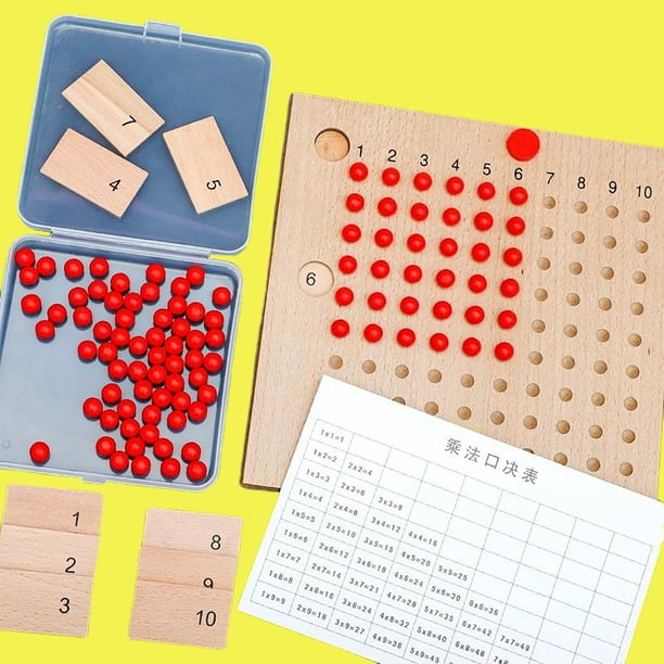 Tablero de juguetes de la división de multiplicación de ayudas de enseñanza de matemáticas de , número de desarrollo educativo , - multiplicación Baoblaze Ayudas para la enseñanza de las matemáticas