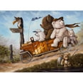thumbnail image 3 of Schutte, Michel 24x19 Black Modern Framed Museum Art Print Titled - Teddy Bear trip II, 3 of 5