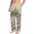 thumbnail image 2 of Xecao Vineyard Landscape Men's Straight Lounge Pajama Pants: The Ultimate in Comfortable Sleepwear, 2 of 9