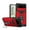 Red, variant on Daxi for Google Pixel 6a Phone Case with Card Holder, Ring Holder, Rugged Protective Shell -Black