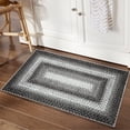 thumbnail image 1 of Garvee 2x3 Small Entryway Rug Braided Printed Doormat Washable Boho Door Mat Farmhouse Rustic Geometric Rug for Laundry Kitchen, Gray, 1 of 6