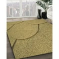 thumbnail image 3 of Ahgly Company Machine Washable Indoor Rectangle Transitional GoldenRod Gold Area Rugs, 8' x 10', 3 of 7