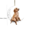 thumbnail image 1 of JJKBVCLO Car Interior Rearview Pet Dog Flat Pendant Pendant Gift, 1 of 2