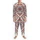 thumbnail image 3 of Fotbe Fashion Tatreez2 Pijama de Hombre con Estampado de Manga Larga, Conjunto de 2 Piezas, Ropa de Dormir Suave y Cómoda con Bolsillos-Medium, 3 of 7