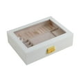 thumbnail image 3 of Milageto Jewelry Display Case Organizer Multipurpose for Bracelets Rings Single Layer White, 3 of 8