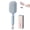 Blue, variant on Retractable Cushion Massage Comb,Self Cleaning Hair Brush, One-pull Clean Anti Static Brushs,Hairs Styling Tools for All Hairs Types.