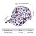 thumbnail image 2 of Rateoe music Skull record mike Pattern Baseball Cap Outdoor Cap Mountain Dad Hat - Unstructured Soft Cotton Cap-Adjustable UV Protection Cap, 2 of 6