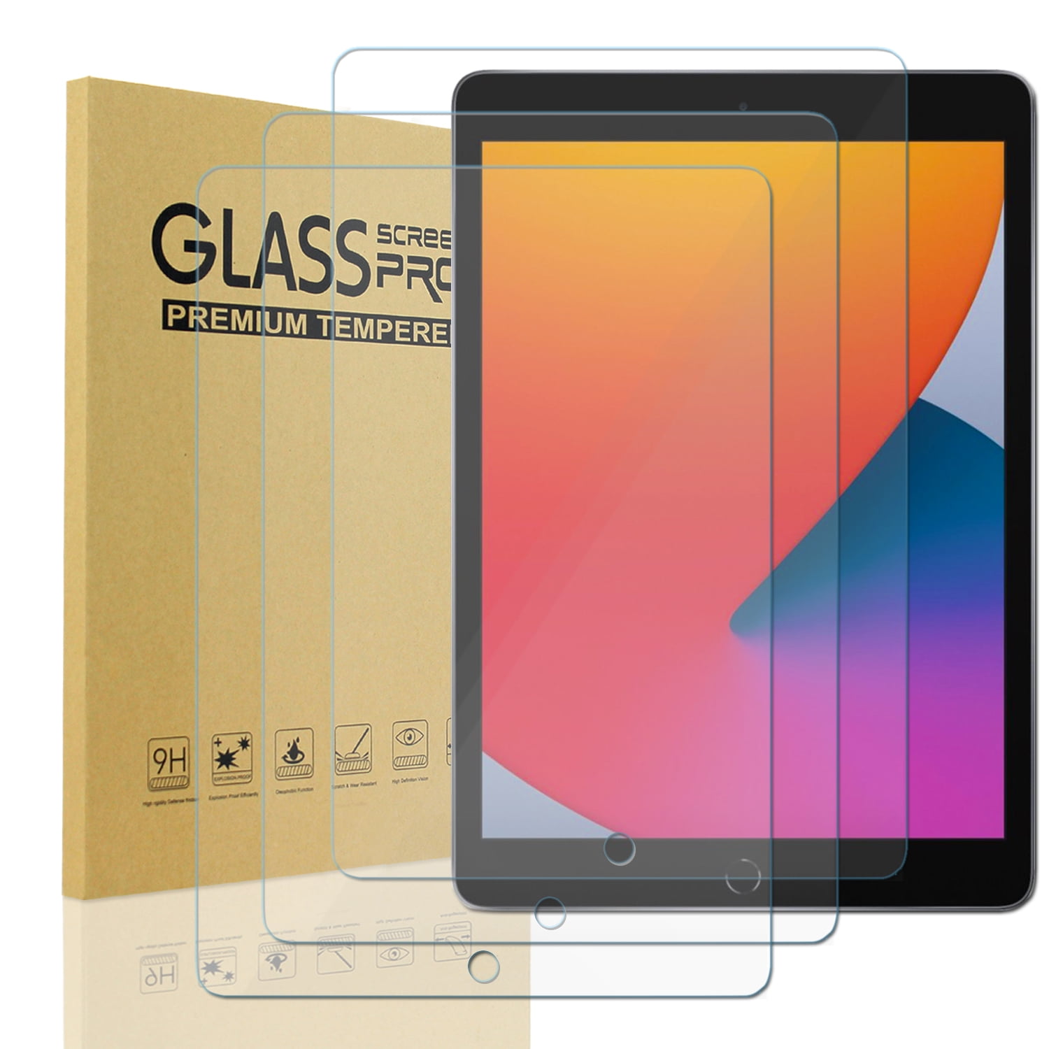 KIQ [3 Pk] iPad Mini Screen Protector 4 & iPad Mini 5 Screen Protector