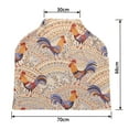 thumbnail image 2 of PKQWTM Cute Roosters Floral Ornament Beige Nursing Cover Baby Breastfeeding Infant Feeding Cover Baby Car Seat Cover, 2 of 2