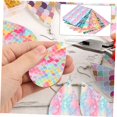 thumbnail image 3 of LAICAIW 30 pcs Pu Diy Fabric Crafts Glitter Printed Colorful Handmade Mermaid Scale Color Material Pattern, 3 of 7