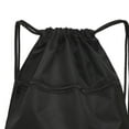 thumbnail image 3 of Travel Nylon Drawstring Bag Sack Beach Gym Backpack man drawstring backpack bags Shoes Bags Black, 3 of 9