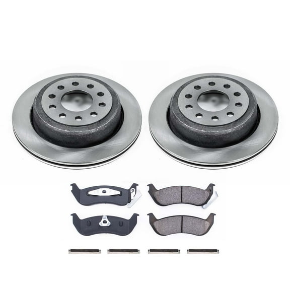 Ultimate Brakes Rear Semi-Metallic Brake Pad and Rotor Kit with Hardware WM80906