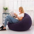 thumbnail image 4 of New Inflatable Flocking Sofa Single Lazy Sofa Chair Foldable Outdoor Leisure Bean Bag Sofa, 4 of 4