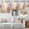 thumbnail image 4 of Designart "Whimsical Kids floral Haven IV In Colorful"Nursery's Metal Wall Art Colorful Nursery Office Room Wall Art, 4 of 6