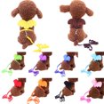 thumbnail image 3 of Flmtop Cute Solid Color Mini Wings Nylon Pet Harness Chest Strap Dog Cat Lead Leash Red, 3 of 8