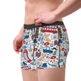 thumbnail image 2 of Fotbe London Symbols1 Calzoncillos Tipo Boxer con Bolsa de Soporte Total para Hombre, X-Temp Fresco, Transpirable y de Secado Rápido-X-Large, 2 of 5