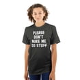 thumbnail image 3 of Please Don't Make Me Do Stuff Plus Size Crewneck Graphic Tee Shirt Brisco Brands 4X, 3 of 5