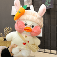 thumbnail image 5 of Lalafanfan Cafe Mimi Little Yellow Duck Doll Cute Plush Toy Decorative Pillow Children's Gift, 5 of 11