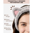 thumbnail image 5 of 3 count  Headband,  Lover Gifts for Women, Skincare  Wash Makeup Headband with  Ears, Christmas Stocking Stuffers Gifts Cute Stuff for Teen Girls, Hair Accessories,  Basket Stuffer, 5 of 6
