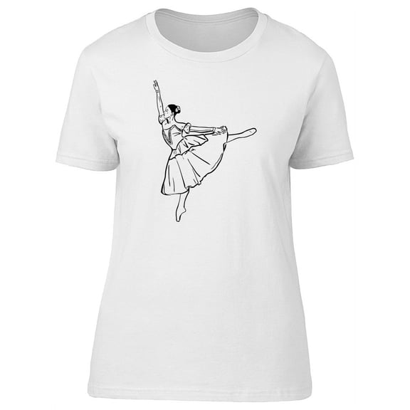 Ballerina With Long Dress T-Shirt Women -Image by Shutterstock, Female XX-Large