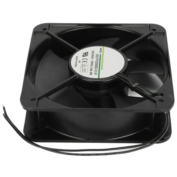 Ventilador de refrigeración de 200 mm con doble cojinete de bolas, ventilador industrial para ventilación de chasis, maquinaria, fuentes de alimentación de 220/240 V