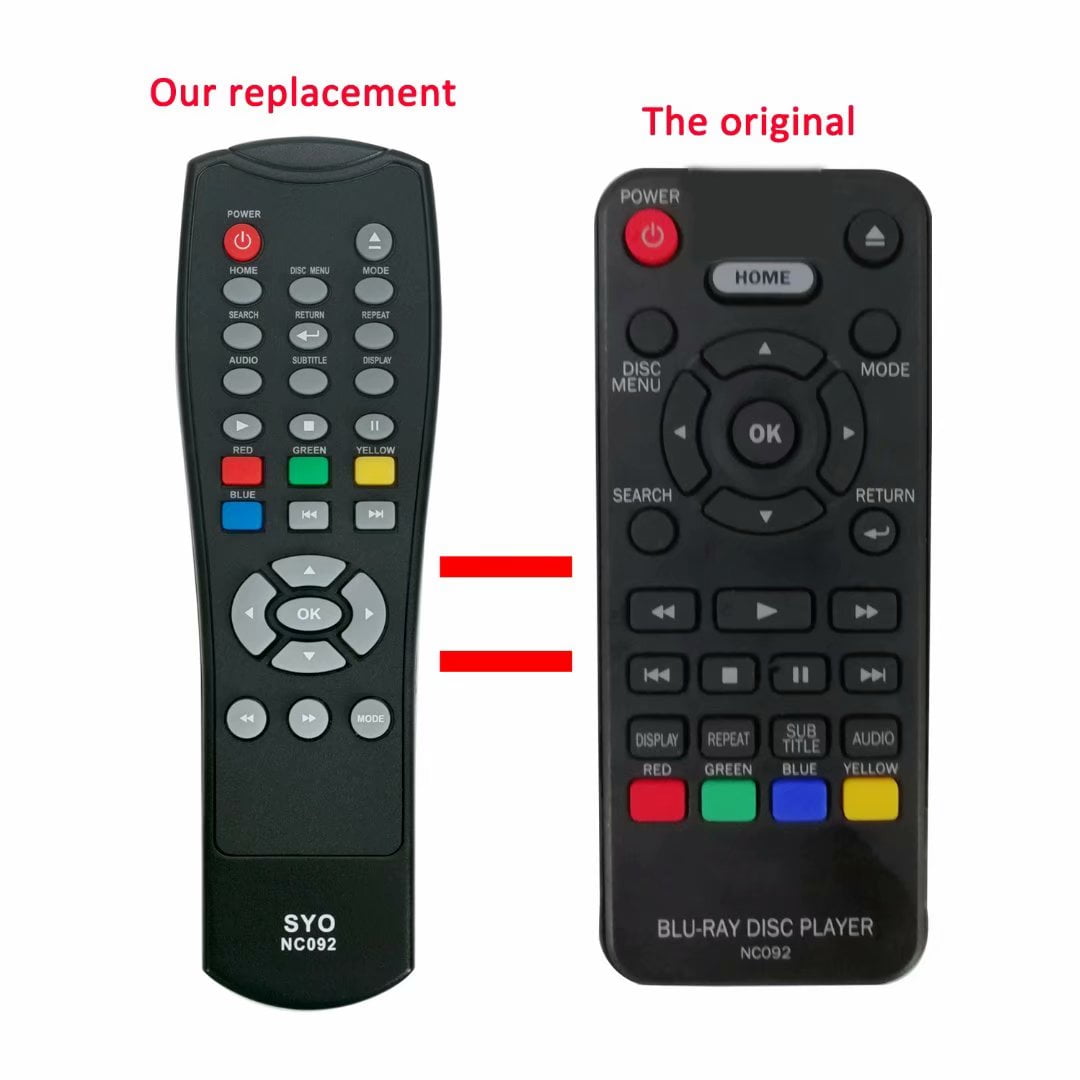 New NC092UL NC092 Replacement Remote for Sanyo Bluray Disc Player FWBP505FK FWBP505F FWBP505FP