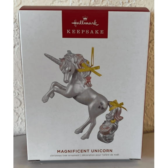 Hallmark 2022 Magnificent Unicorn Christmas Ornament New Box