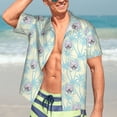 thumbnail image 7 of Fuzoiu French Bulldog 3 Print Hawaiian Shirt for Men, Summer Beach Casual Short Sleeve Button Down Shirts, Men’s Beach Summer Shirts with Pocket,3X-Large, 7 of 7