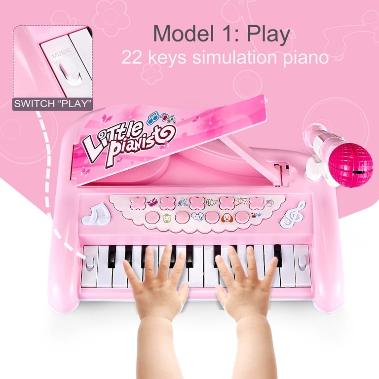Tepear First Birthday Piano Keyboard, 22 Keys with Microphone photo 6