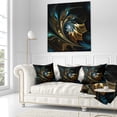 thumbnail image 3 of Designart 16" x 16" Blue Polyester Throw Pillow, 3 of 5