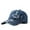 Dark Blue, variant on Mens Dark Blue Ripped Denim Baseball Cap Distressed Hat Soft Breathable Lightweight Casual Streetwear Daily Outdoor Sun Protection Cap