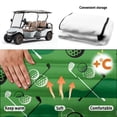 thumbnail image 5 of Yuyamidu Green Golf Ball Golf Cart Seat Covers for 2 Seats Golf Cart Seat Towel Blanket with Front Pockets Breathable Club Car Accessories Non-Slip and Anti-Hot, 5 of 7