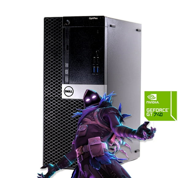 Restored Gaming Dell OptiPlex 3040 Desktop Computer Tower Core i5 3.2GHz Processor 16GB RAM 500GB Hard Drive with Nvidia GT740 Graphics Card - Windows 10 PC (Refurbished)