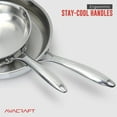 thumbnail image 6 of 10 Inch Stainless Steel Frying Pan with Lid, Induction Compatible, 5-Ply Base, Side Spouts, 6 of 6