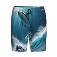 thumbnail image 6 of Daiia Ice Blue Ocean Cute Dolphin A Mens Woven Stretch Pajama Short,Short Pajama Pants-Large, 6 of 7