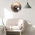 thumbnail image 4 of Reloj de pared colgante digital redondo grande moderno de 30 cm reloj silencioso interior dormitorio sala de estar oficina en casa Hotel tiendas cafe negro Baoblaze Reloj de pared colgante, 4 of 8