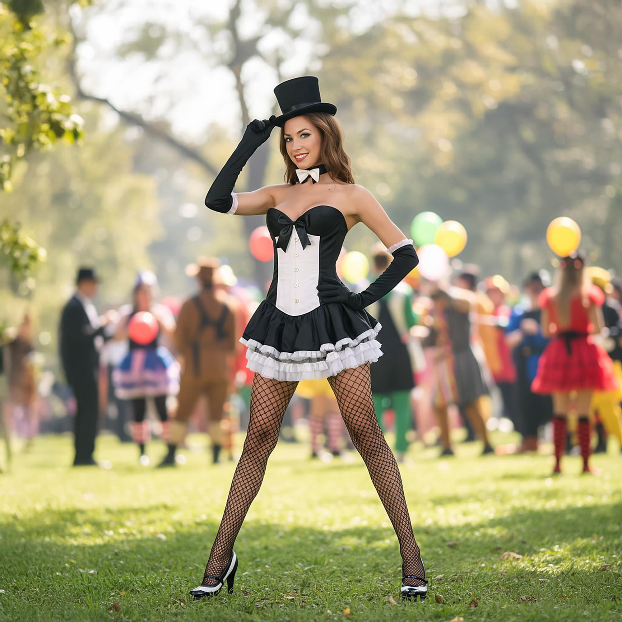 Trashy Tuxedo Dress . Adult Costume X-large Female