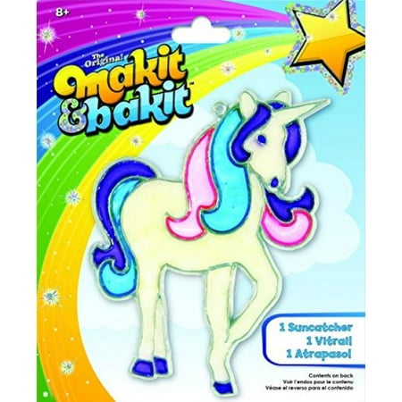 Unicorn Suncatcher - Makit & Bakit Glittering Suncatcher Kit - Unicorn