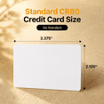 500 Pack Blank PVC Plastic Cards for Photo ID Badge Printers, CR80 ...