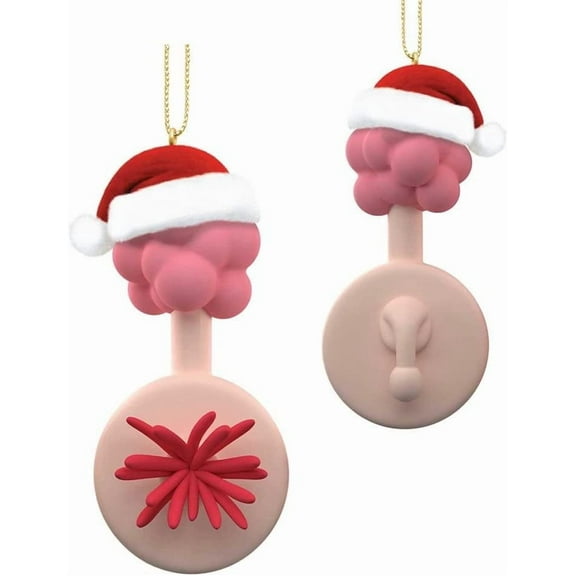 Kurt Adler Rick and Morty Plumbus with Santa Hat Ornament Home Decor