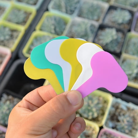 Naierhg 100Pcs/Set Plant Tag Marker Gardening Planting Flower Tree Vegetable Farm Labels Yellow