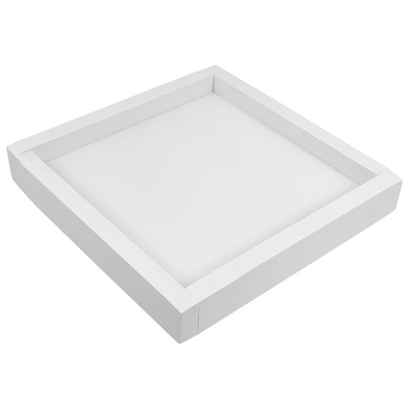 Square Imitation Cement Planter Tray Pebble White Plate Pots Indoor