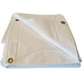 thumbnail image 2 of White Vinyl Tarp 13oz Industrial Grade Tarps (Choose Size) (10'x16'), 2 of 3