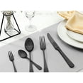 thumbnail image 3 of Unique Bargains 30 Pieces Modern Stainless Steel Silverware Set for 6 Black, 3 of 6
